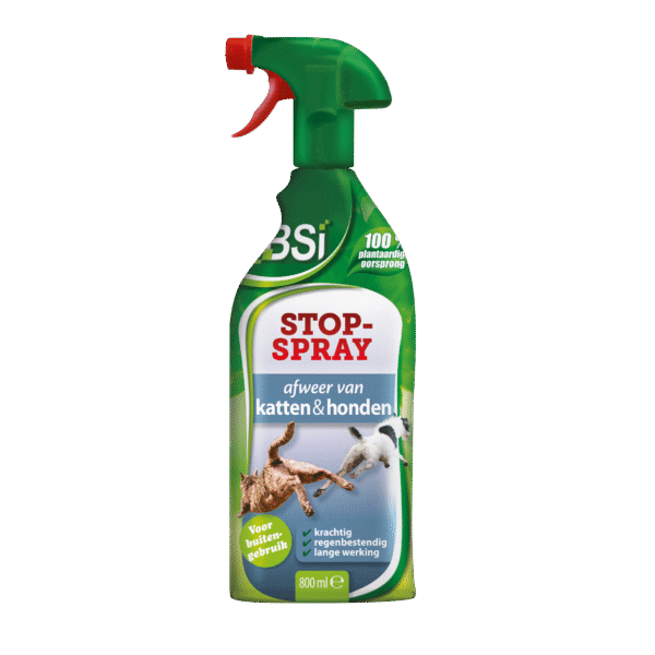 Stop spray tegen katten en honden (buitenshuis)